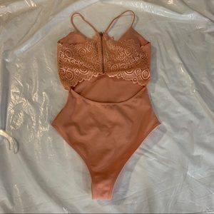 Spaghetti strap Lace open back top